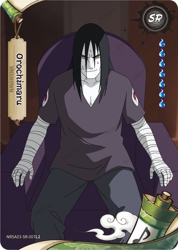 Orochimaru NRSA03-SR-007L2 card from Chapter Jin Series 3