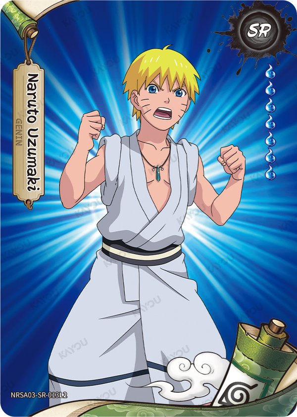 Naruto Uzumaki NRSA03-SR-013L2 card from Chapter Jin Series 3