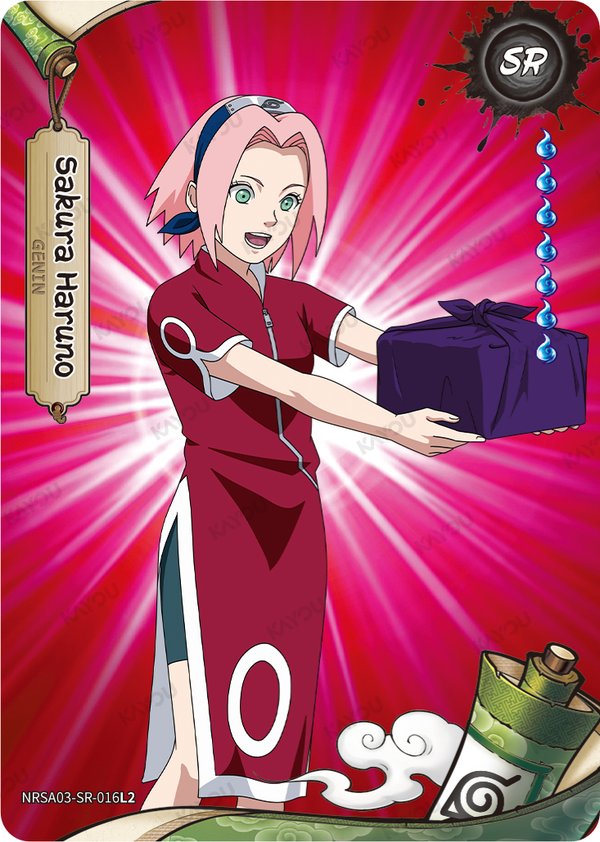 Sakura Haruno NRSA03-SR-016L2 card from Chapter Jin Series 3