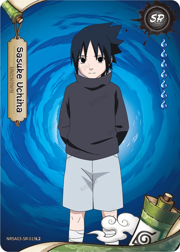 Sasuke Uchiha NRSA03-SR-019L2 card from Chapter Jin Series 3