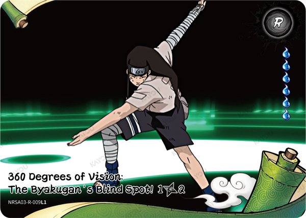 360 Degrees of Vision: The Byakugan's Blind Spot! 1/2 NRSA03-R-009L1 card from Chapter Jin Series 3