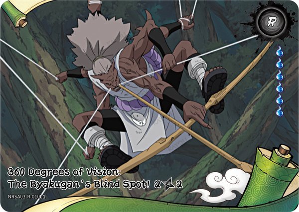 360 Degrees of Vision: The Byakugan's Blind Spot! 2/2 NRSA03-R-010L1 card from Chapter Jin Series 3