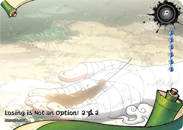 Losing is Not an Option! 2/2 NRSA03-R-012L1 card from Chapter Jin Series 3
