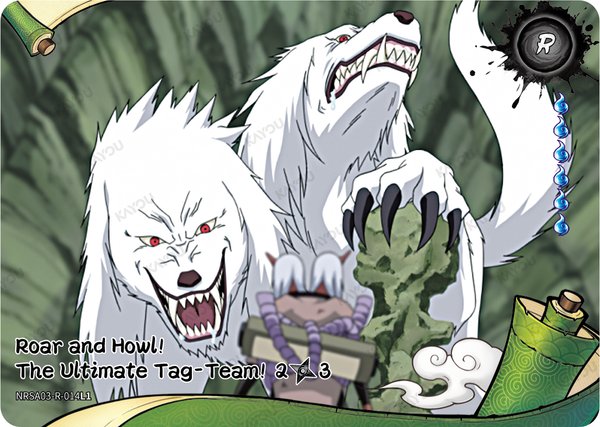Roar and Howl! The Ultimate Tag-Team! 2/3 NRSA03-R-014L1 card from Chapter Jin Series 3