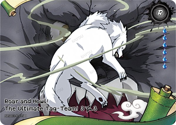 Roar and Howl! The Ultimate Tag-Team! 3/3 NRSA03-R-015L1 card from Chapter Jin Series 3