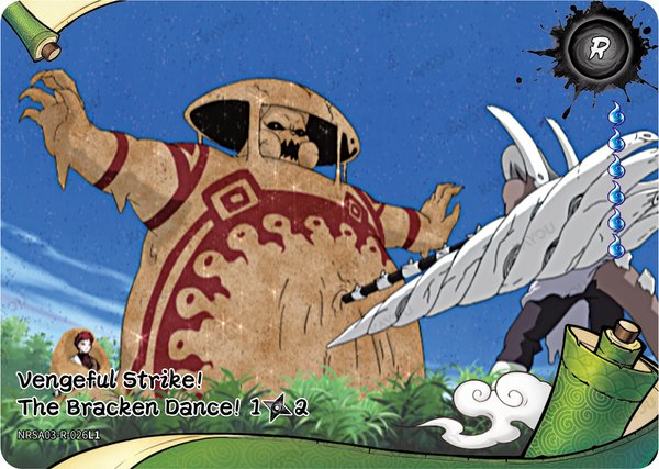 Vengeful Strike! The Bracken Dance! 1/2 NRSA03-R-026L1 card from Chapter Jin Series 3