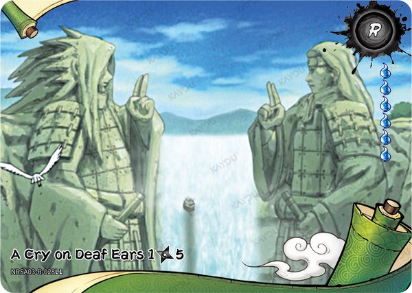 A Cry on Deaf Ears 1/5 NRSA03-R-028L1 card from Chapter Jin Series 3