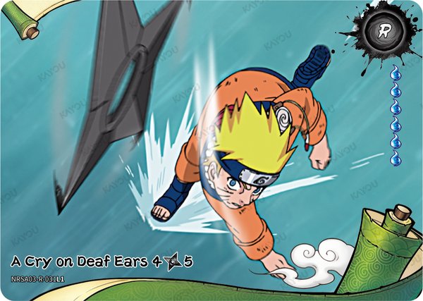 A Cry on Deaf Ears 4/5 NRSA03-R-031L1 card from Chapter Jin Series 3
