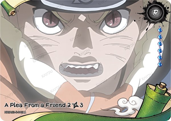 A Plea From a Friend 2/3 NRSA03-R-040L1 card from Chapter Jin Series 3