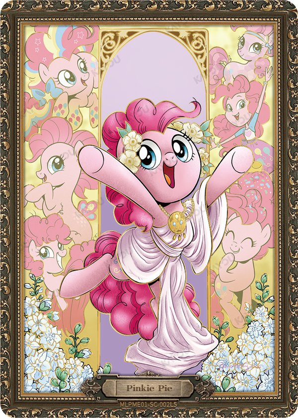Pinkie Pie MLPME01-SC-002L5 card from Moon Edition Series 1