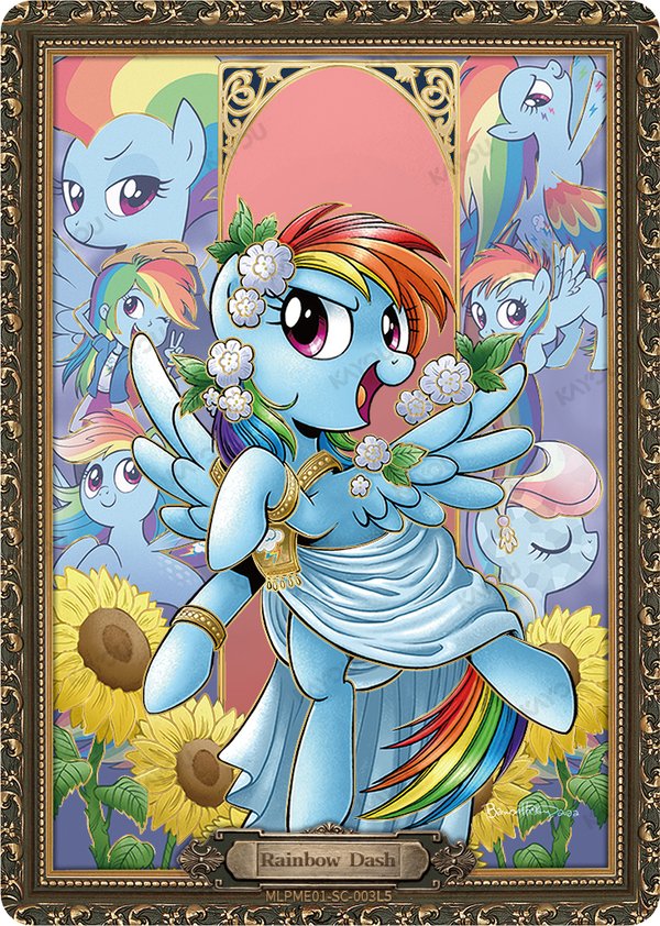 Rainbow Dash MLPME01-SC-003L5 card from Moon Edition Series 1
