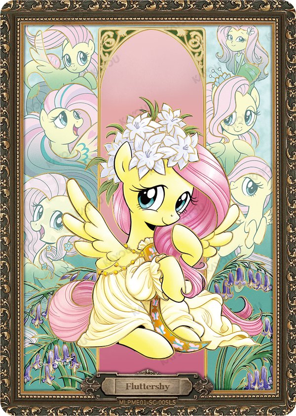 Fluttershy MLPME01-SC-005L5 card from Moon Edition Series 1