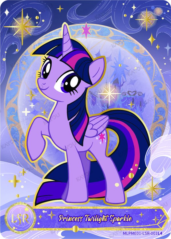 Princess Twilight Sparkle MLPME01LSR-001L3 card from Moon Edition Series 1