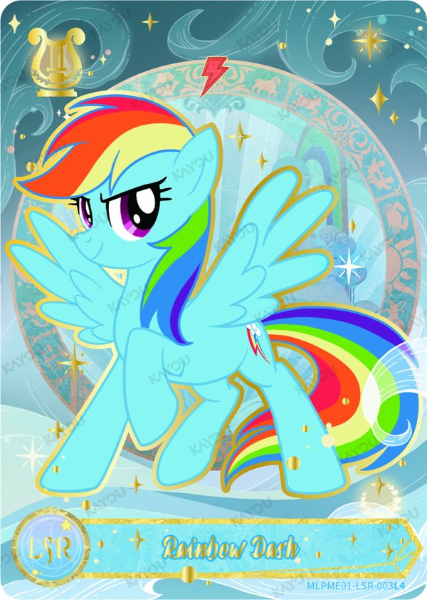 Rainbow Dash MLPME01LSR-003L3 card from Moon Edition Series 1