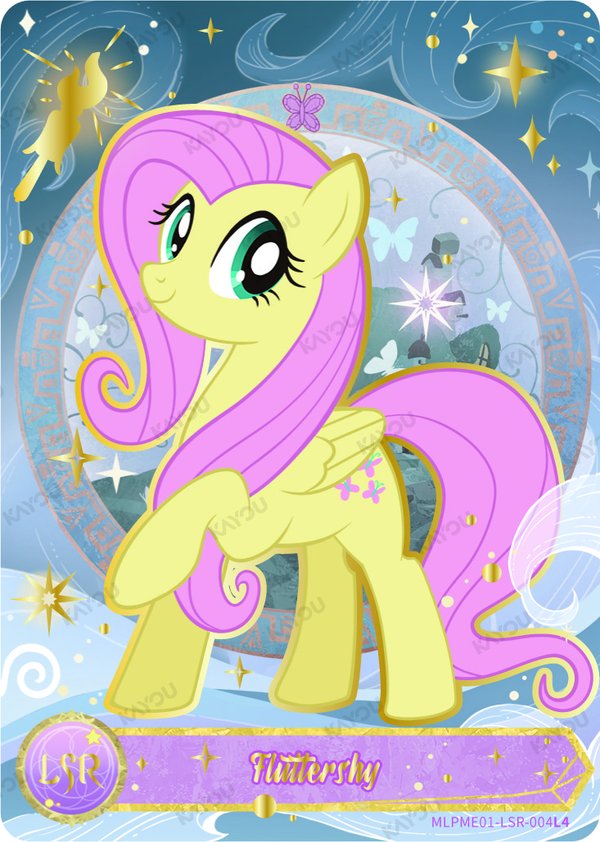 Fluttershy MLPME01LSR-004L3 card from Moon Edition Series 1