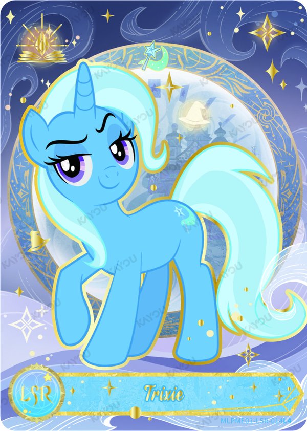 Trixie MLPME01LSR-014L4 card from Moon Edition Series 1