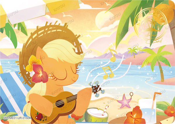 Applejack MLPME01-UR-016L4 card from Moon Edition Series 1