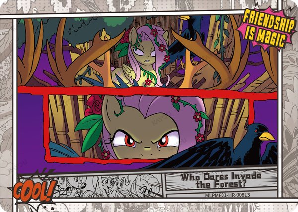Who Dares Invade The Forest? MLPME01-HR-008L3 card from Moon Edition Series 1