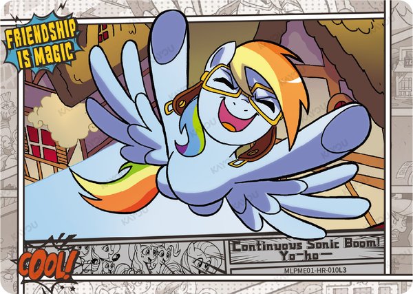 Continuous Sonic Booom! Yo-ho- MLPME01-HR-010L3 card from Moon Edition Series 1