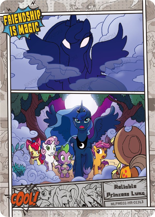 The Reliable Princess Luna MLPME01-HR-013L3 card from Moon Edition Series 1