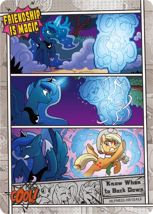Know When to Back Down MLPME01-HR-014L3 card from Moon Edition Series 1