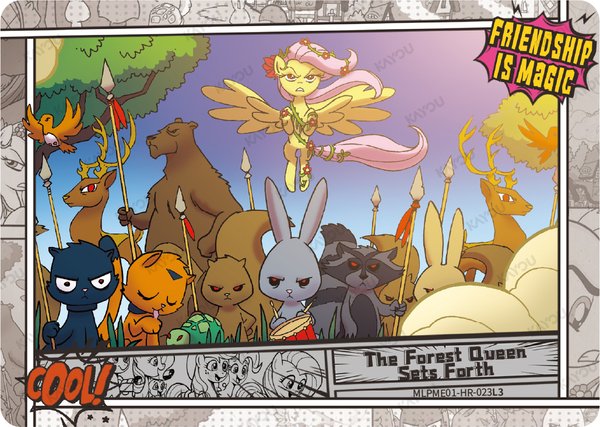 The Forest Queen Sets Forth MLPME01-HR-023L3 card from Moon Edition Series 1