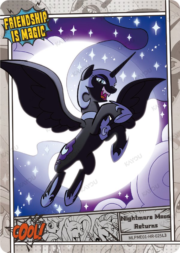 Nightmare Moon Returns MLPME01-HR-025L3 card from Moon Edition Series 1