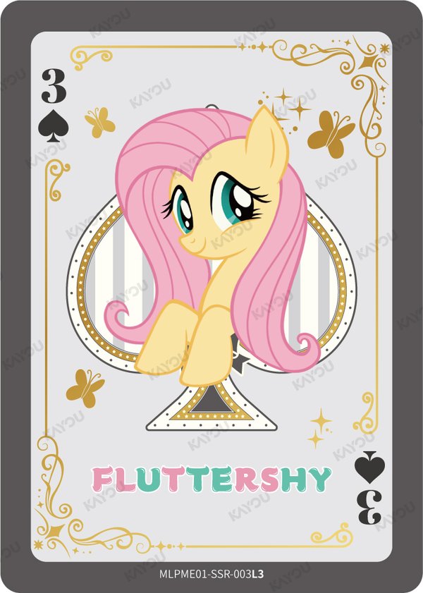 Fluttershy MLPME001-SSR-003L3 card from Moon Edition Series 1