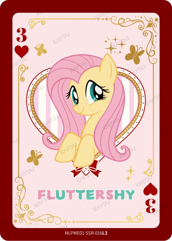 Fluttershy MLPME001-SSR-016L3 card from Moon Edition Series 1