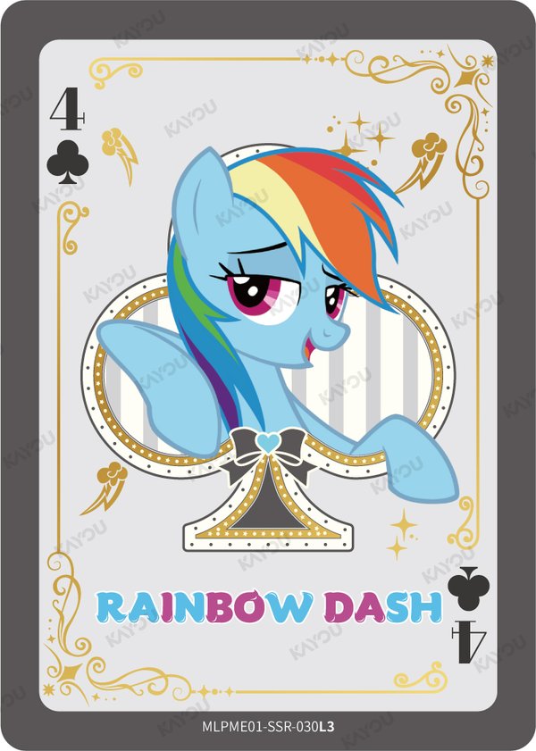 Rainbow Dash MLPME001-SSR-030L3 card from Moon Edition Series 1