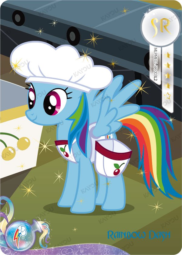Rainbow Dash MLPME01-SR-003L2 card from Moon Edition Series 1