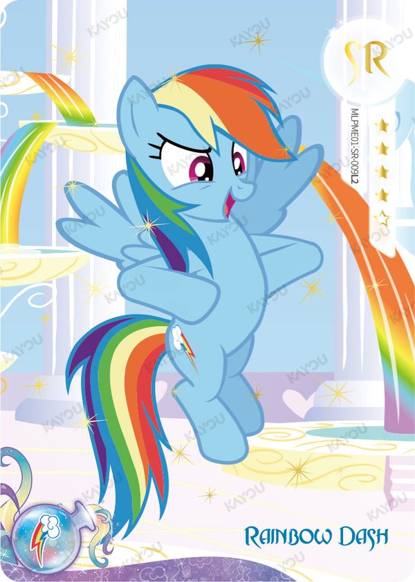 Rainbow Dash MLPME01-SR-009L2 card from Moon Edition Series 1