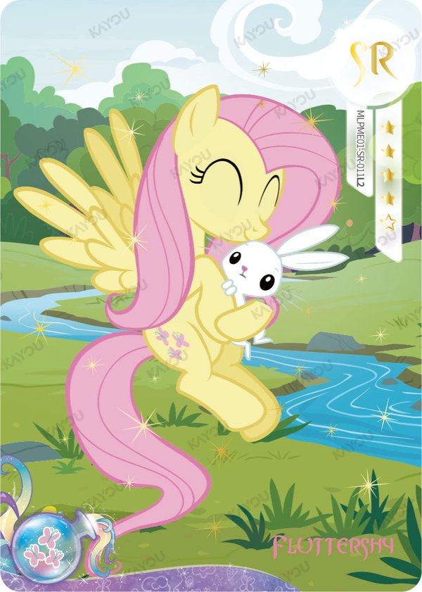 Fluttershy MLPME01-SR-011L2 card from Moon Edition Series 1