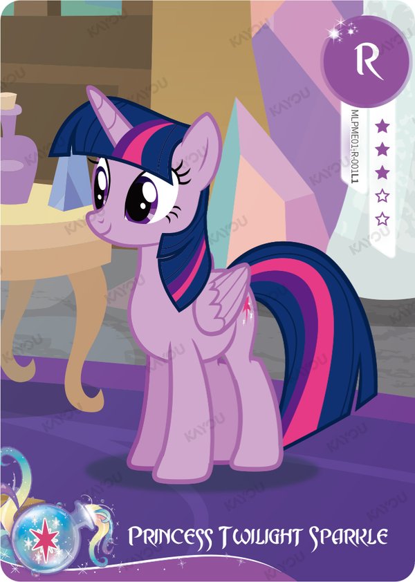 Princess Twilight Sparkle MLPME01-R-001L1 card from Moon Edition Series 1
