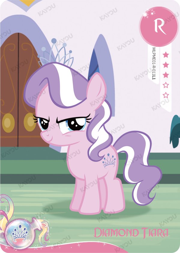 Diamond Tiara MLPME01-R-011L1 card from Moon Edition Series 1