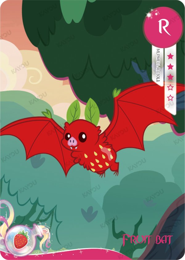 Fruit bat MLPME01-R-030L1 card from Moon Edition Series 1