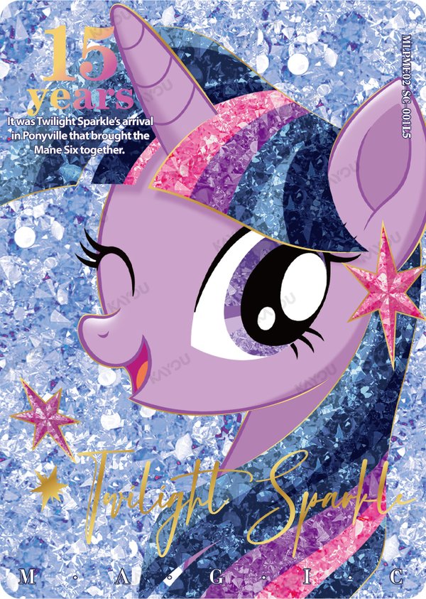 Princess Twilight Sparkle MLPME02-SC-001L5 card from Moon Edition Series 2