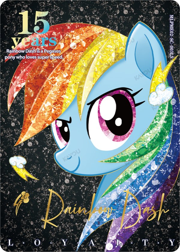 Rainbow Dash MLPME02-SC-003L5 card from Moon Edition Series 2