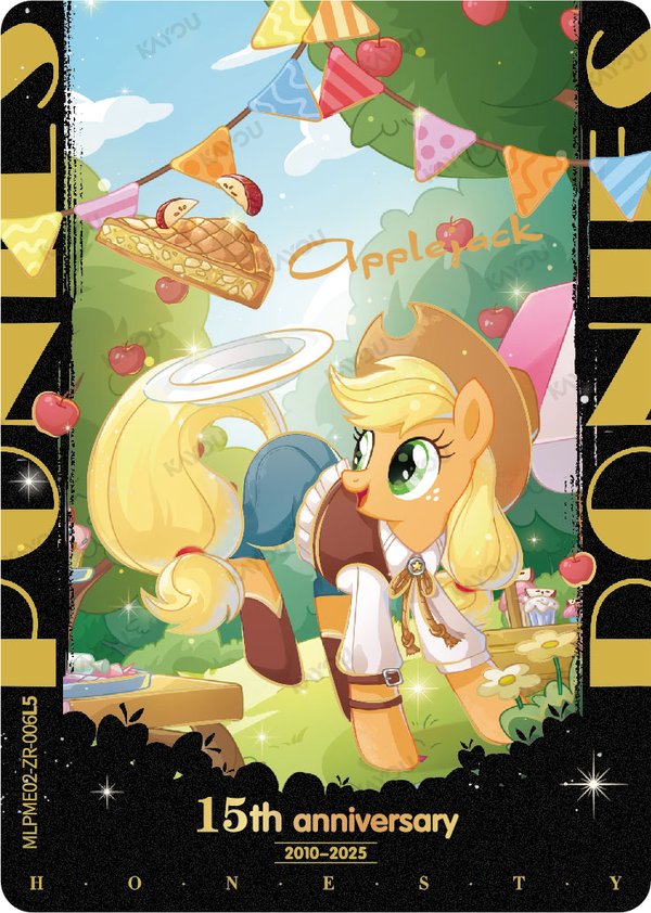 Applejack MLPME02-ZR-006L5 card from Moon Edition Series 2
