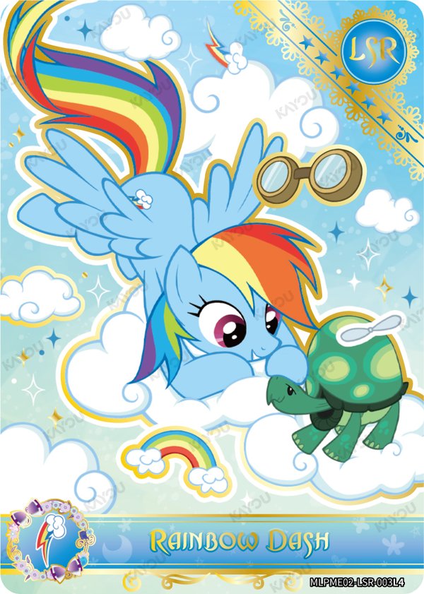 Rainbow Dash MLPME02-LSR-003L4 card from Moon Edition Series 2