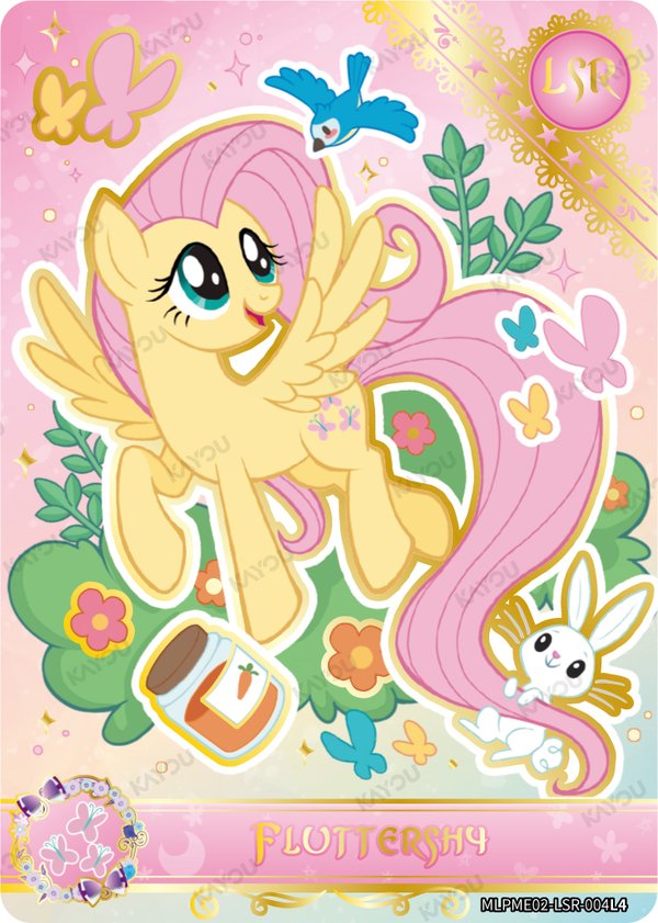 Fluttershy MLPME02-LSR-004L4 card from Moon Edition Series 2
