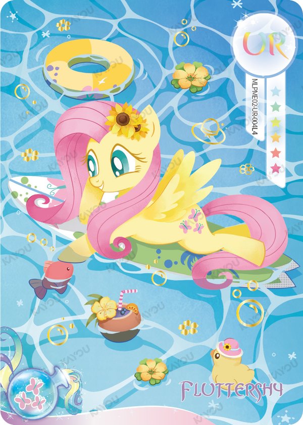 Fluttershy MLPME02-UR-004L4 card from Moon Edition Series 2
