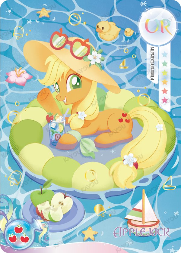 Applejack MLPME02-UR-006L4 card from Moon Edition Series 2
