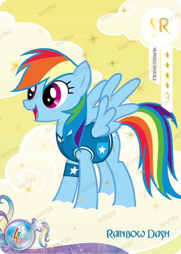 Rainbow Dash MLPME02-SR-003L2 card from Moon Edition Series 2