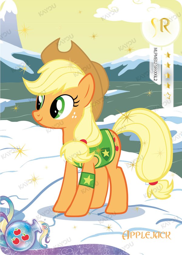 Applejack MLPME02-SR-006L2 card from Moon Edition Series 2