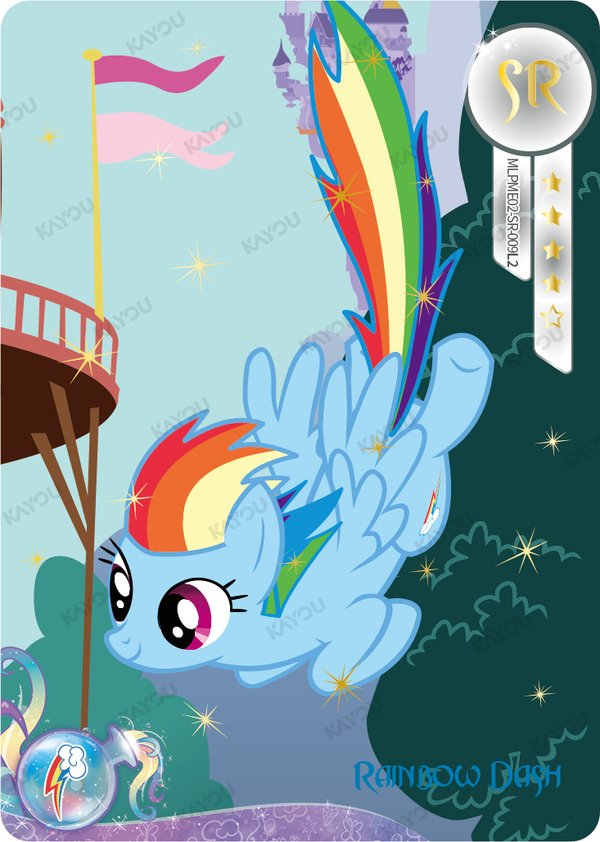 Rainbow Dash MLPME02-SR-009L2 card from Moon Edition Series 2