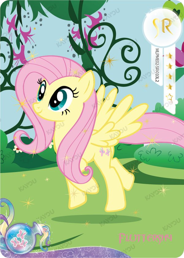Fluttershy MLPME02-SR-010L2 card from Moon Edition Series 2