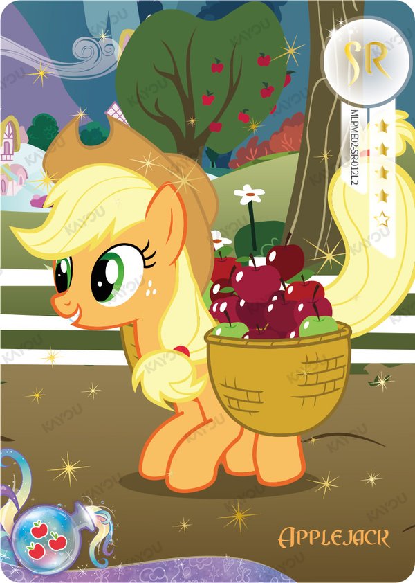 Applejack MLPME02-SR-012L2 card from Moon Edition Series 2