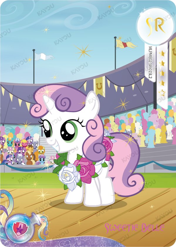 Sweetie Belle MLPME02-SR-015L2 card from Moon Edition Series 2