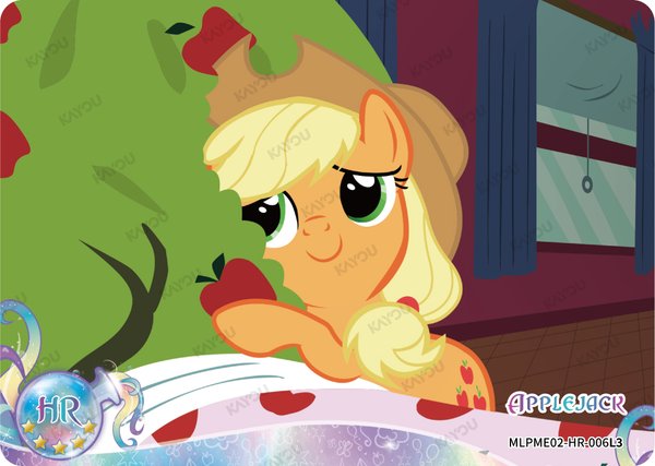 Applejack MLPME02-HR-006L3 card from Moon Edition Series 2